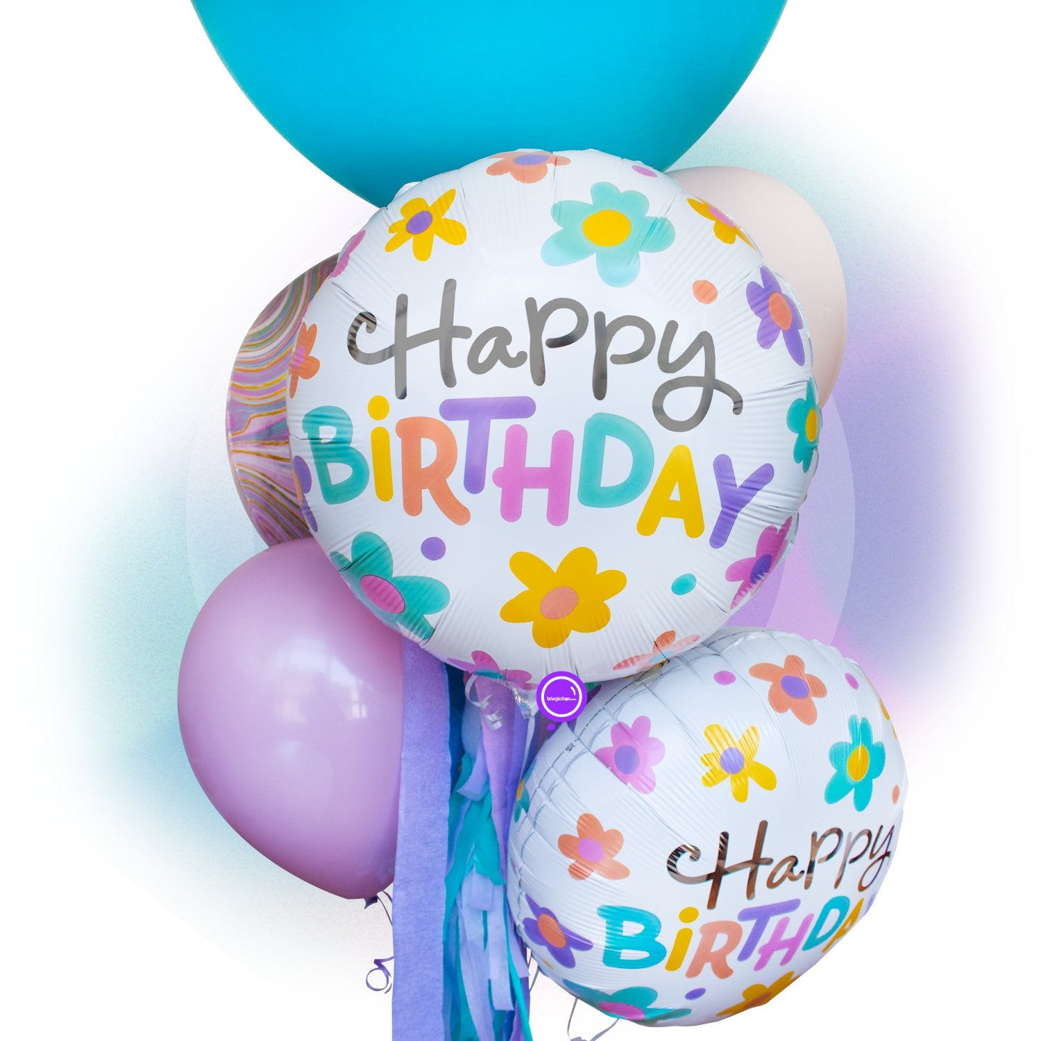 Bunch de Globos Inspira - Daisy Pastel Birthday -