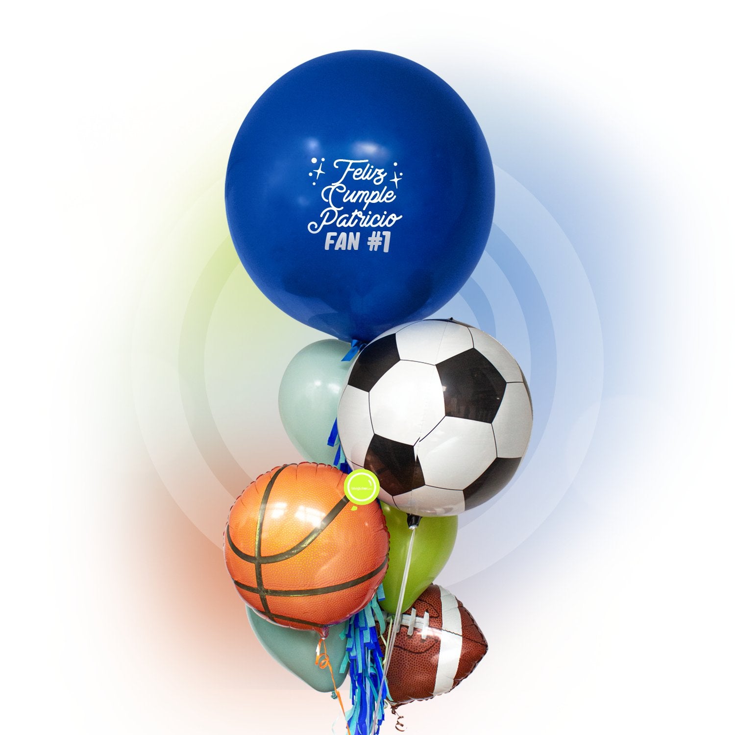 Bunch de Globos Inflados con Helio - Inspira -Pasión Deportiva-