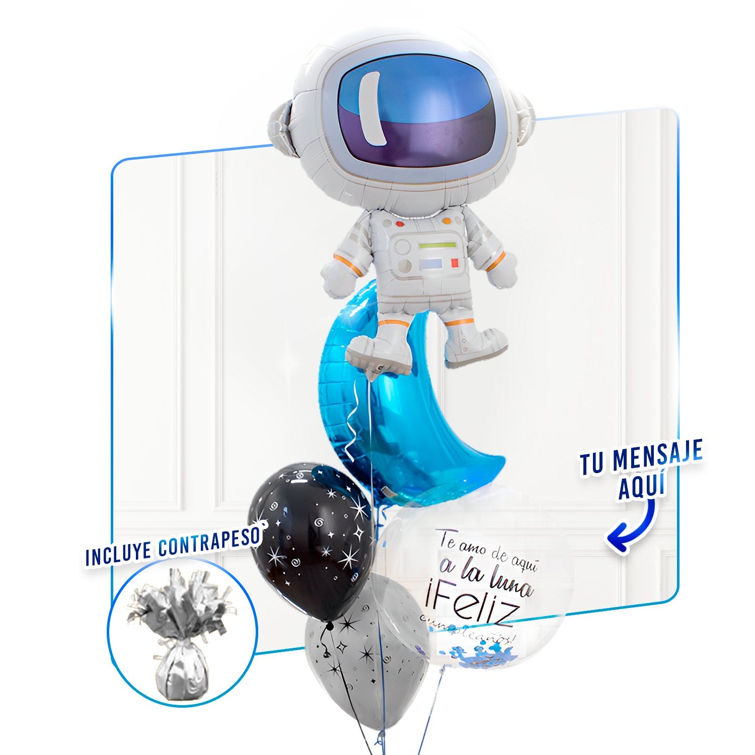 Bunch de globos personalizado - Astronauta -
