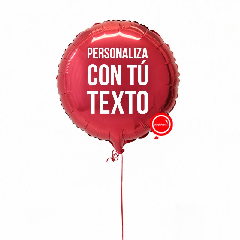 Globo de 18" personalizado con helio (40cm aprox. de diámetro) | Globos y Regalos Teleglobos.com.mx.