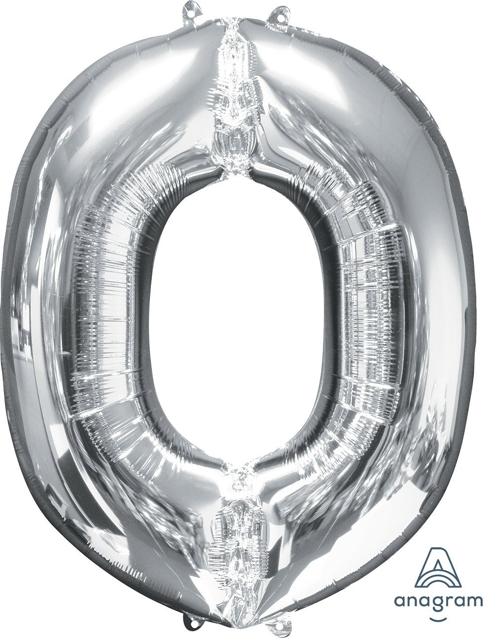 Globo INFLADO Metálico 34" Letra O Plata | Globos y Regalos Teleglobos.com.mx.