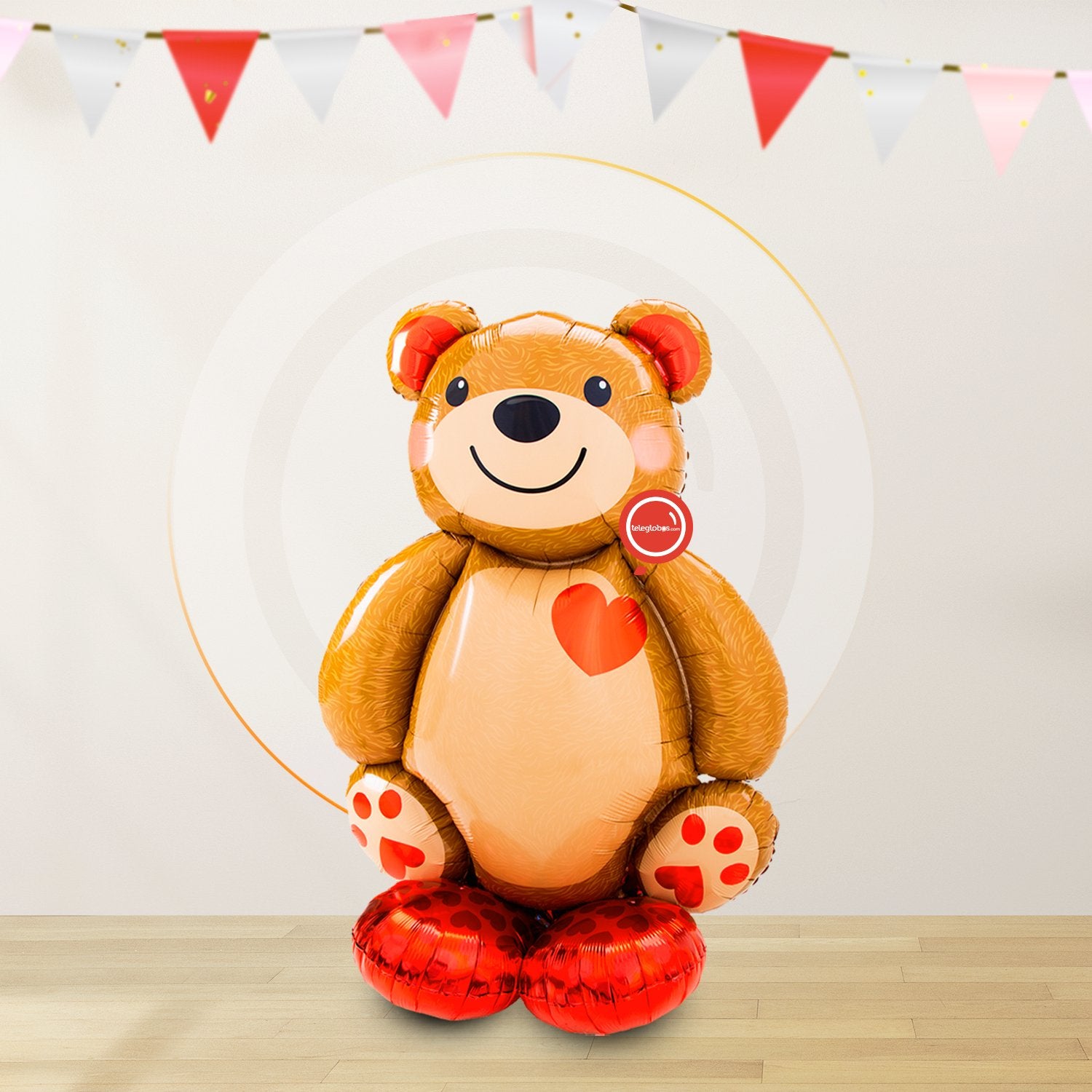 Globo INFLADO Metálico Airloonz Osito