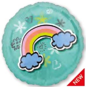 Globo Metálico 18" Selfie Celebration Rainbow | Globos y Regalos Teleglobos.com.mx.