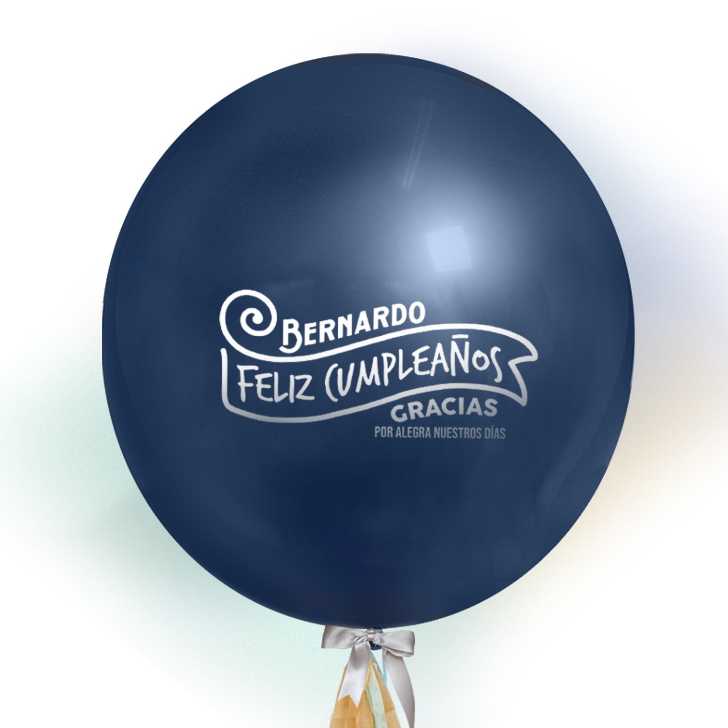 Globo Personalizado de 24 Fashion Azul Naval Inflado con Helio