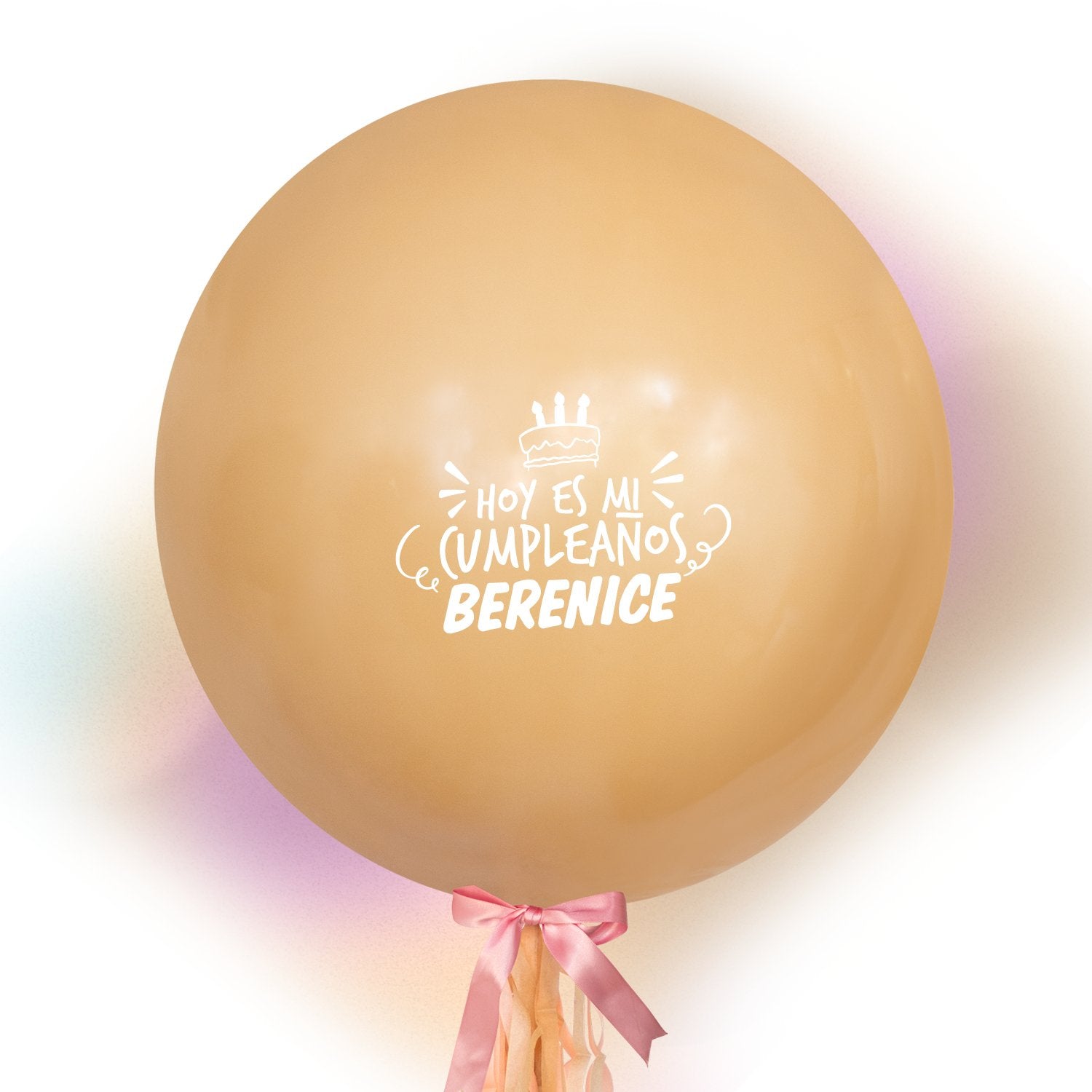 Globo Personalizado de 24" Fashion Latte Inflado con Helio