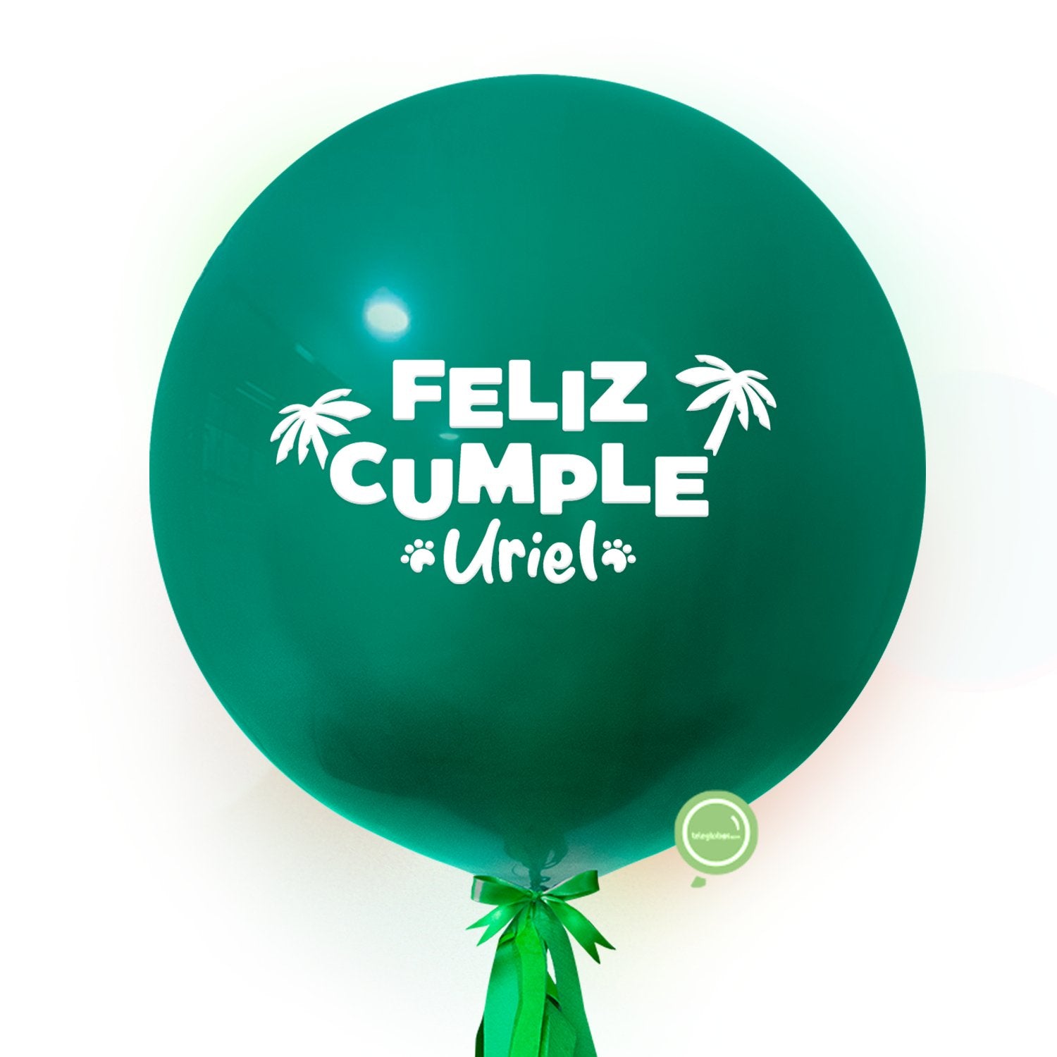 Globo Personalizado de 24 Fashion Verde Selva Inflado con Helio