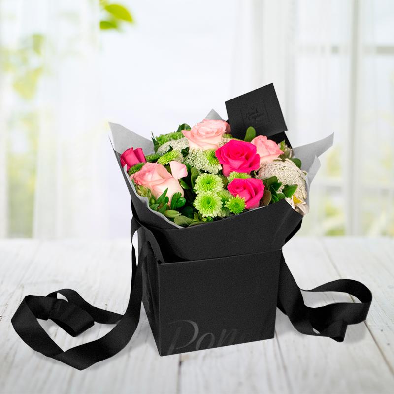 Rosas y Rosas -Rosadas y Fuchsia- | Globos y Regalos Teleglobos.com.mx.