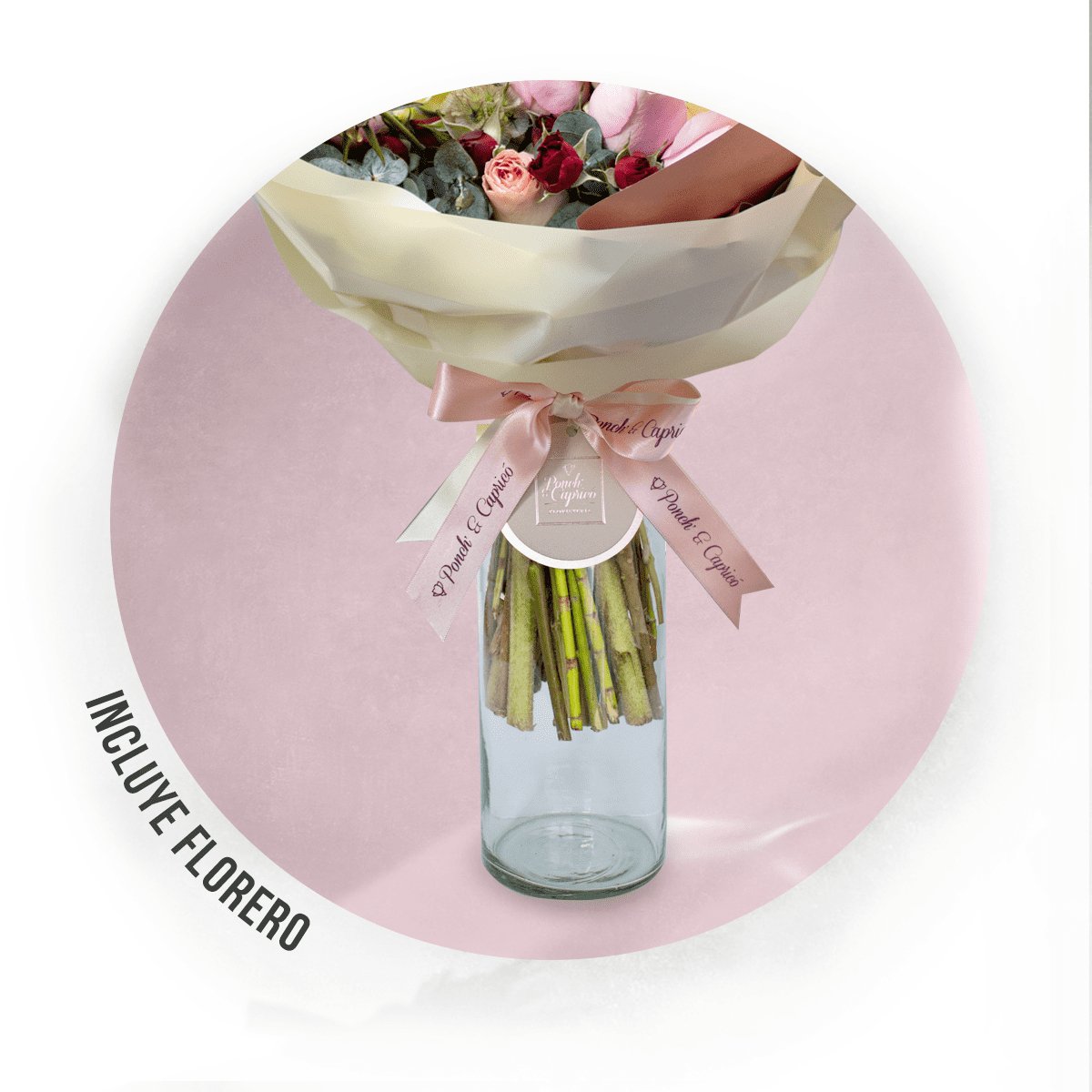 Tulipanes Rosario, Rosas Náuticas, Hermosas y Mini Rosas Rojas -ALA019-