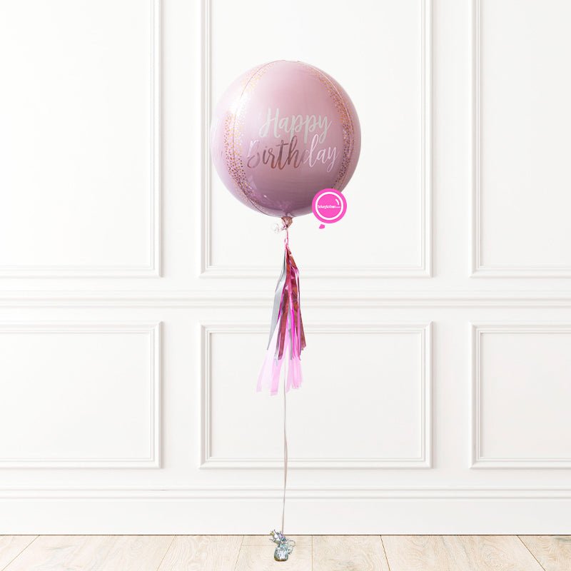 Uniglobo Orbz -Blush Birthday- | Globos y Regalos Teleglobos.com.mx.