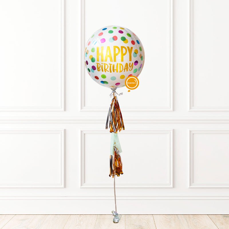 Uniglobo Orbz -Happy Dots- | Globos y Regalos Teleglobos.com.mx.