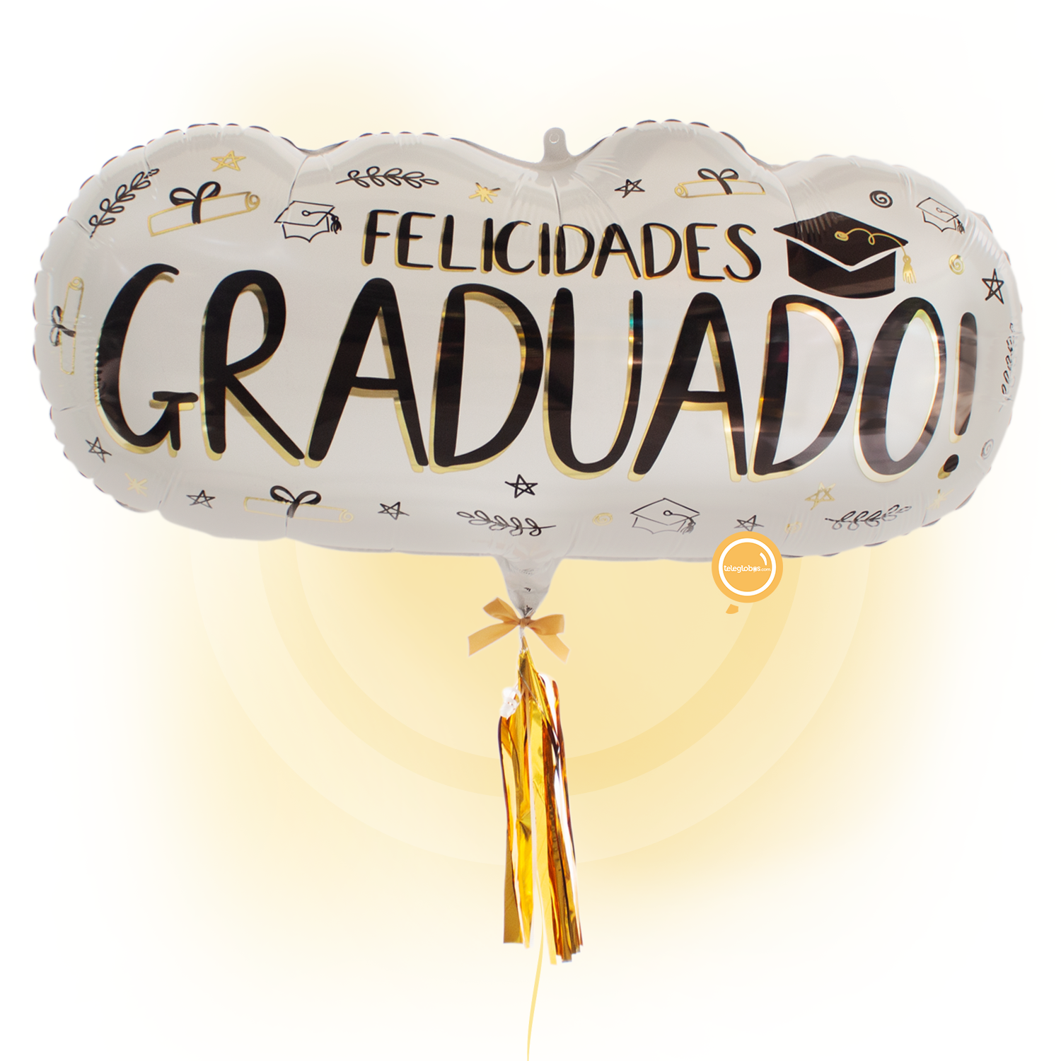 Globo Metálico Super Shape de 28" - Felicidades Graduado