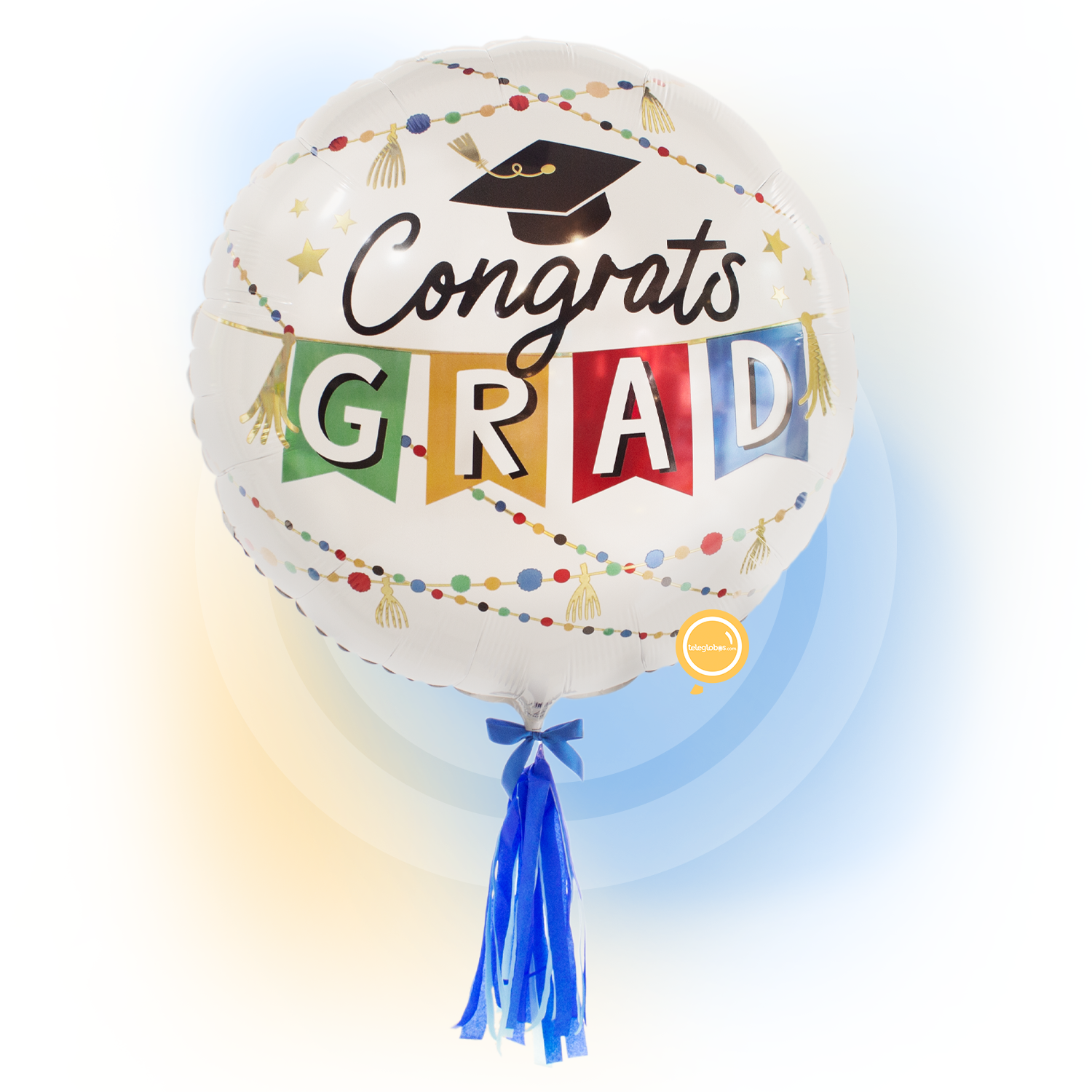 Globo Metálico Super Shape de 28" - Congrats Grad Party