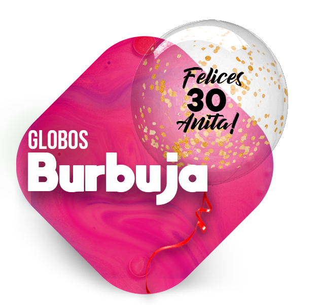 Burbujas bubble de globos personalizados Teleglobos CDMX Mexico
