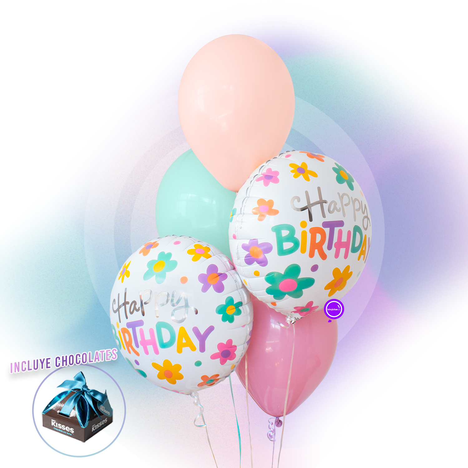 Bouquet de Cumpleaños -Daisy Pastel Birthday-