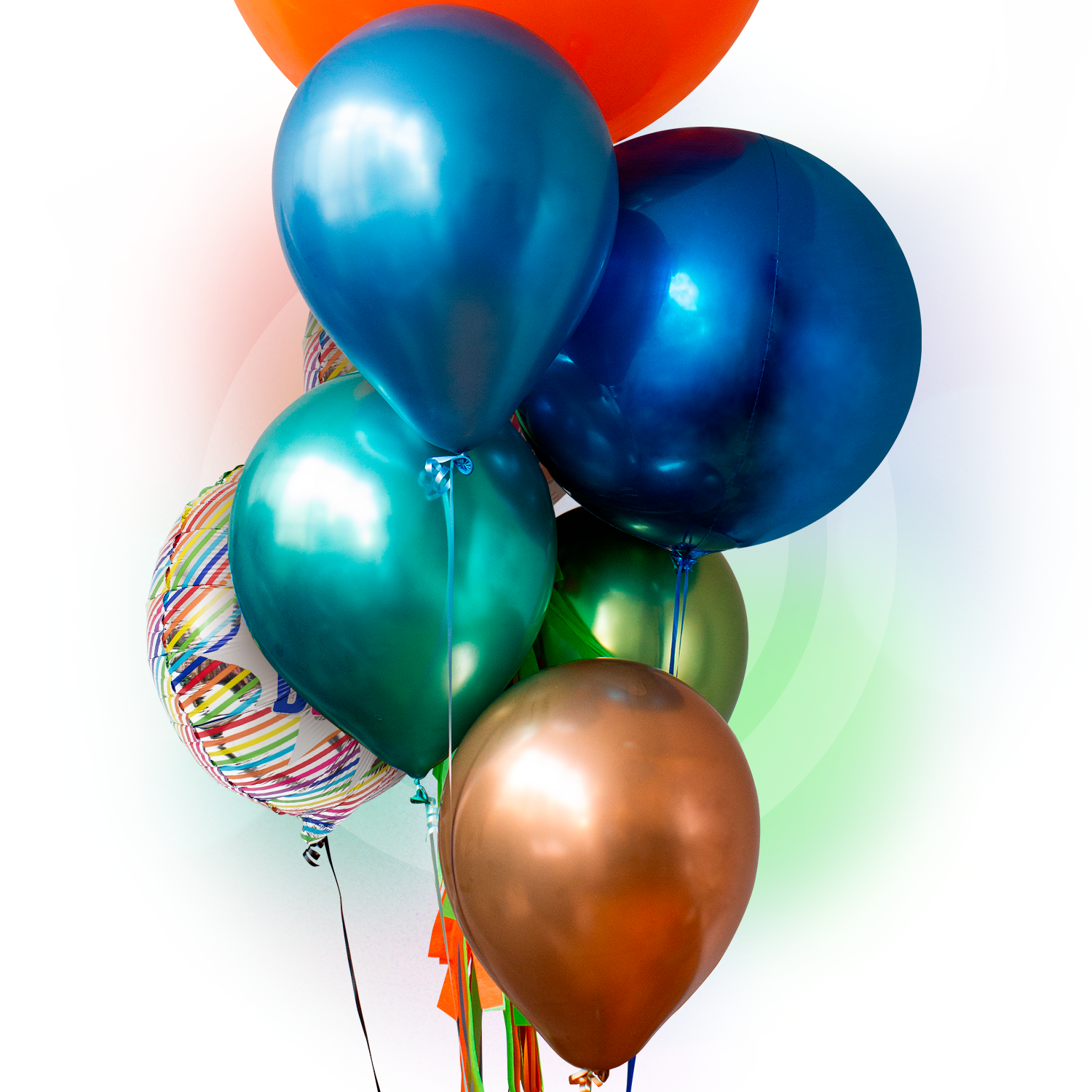 Bunch de Globos Inspira - Explosión de Arcoiris - Zoom