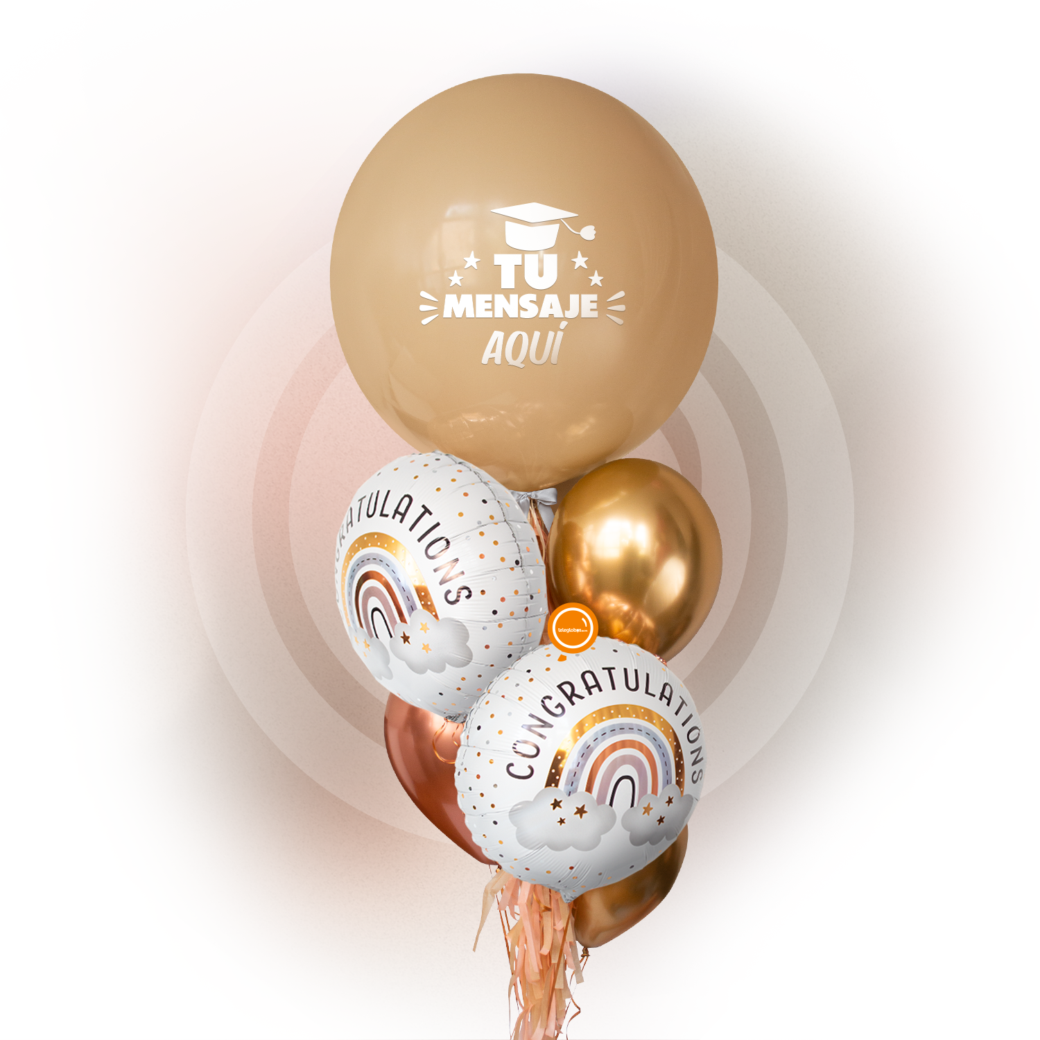 Bunch de Globos Inspira para Graduación - Congratulations -