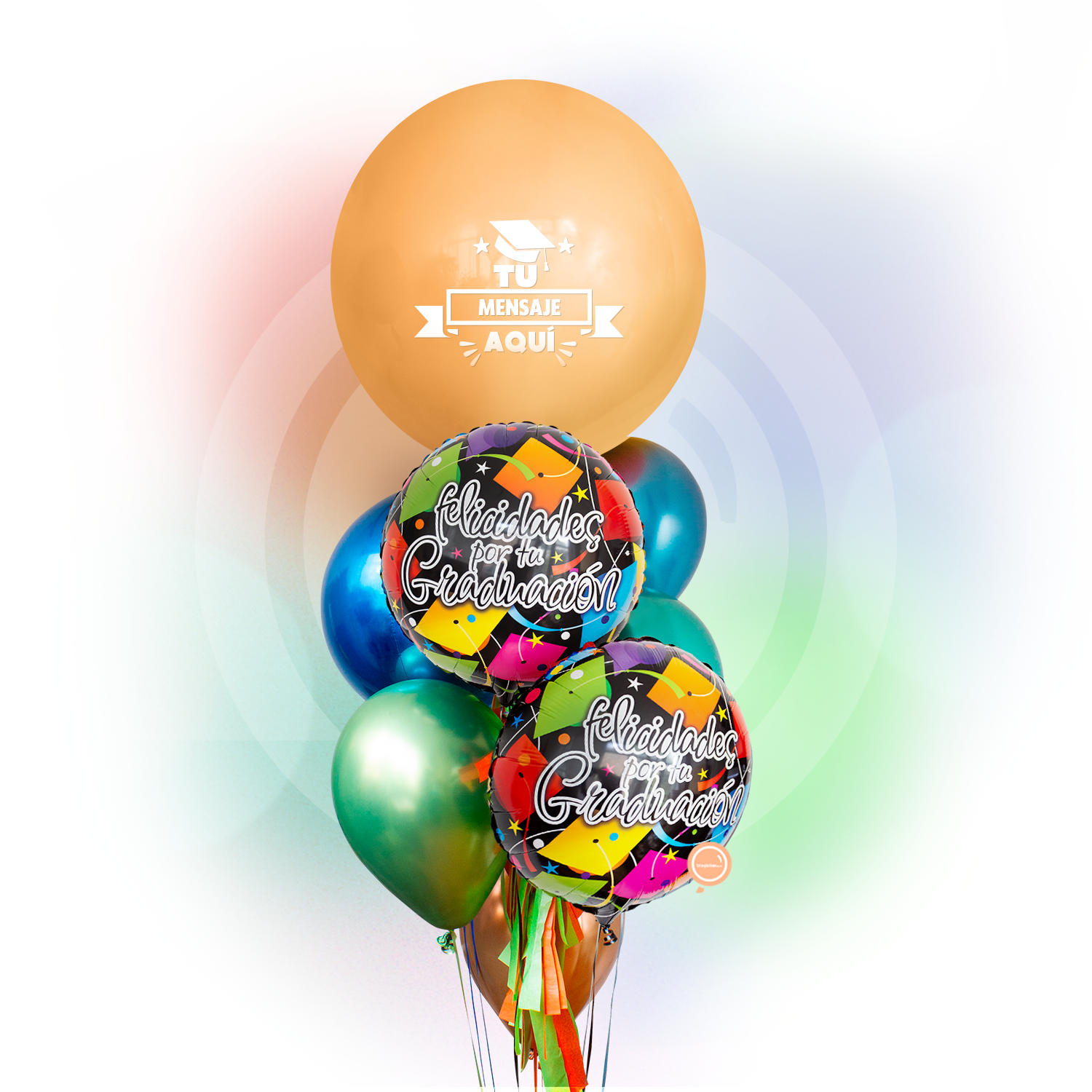Bunch de Globos Inspira para Graduación - Felicidades por tu graduació