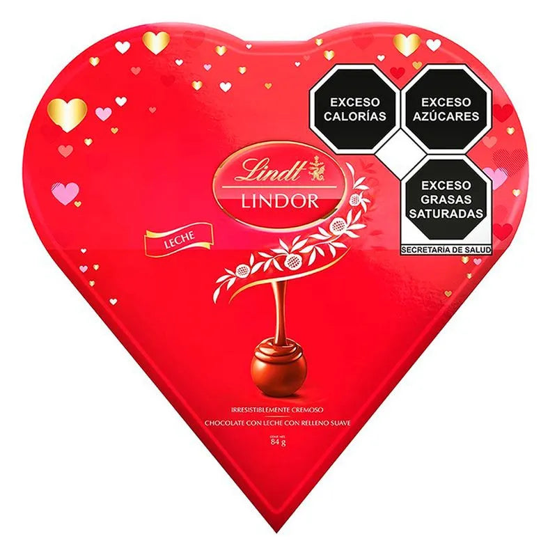 Chocolates Lindt Lindor de Corazón - 84 gramos