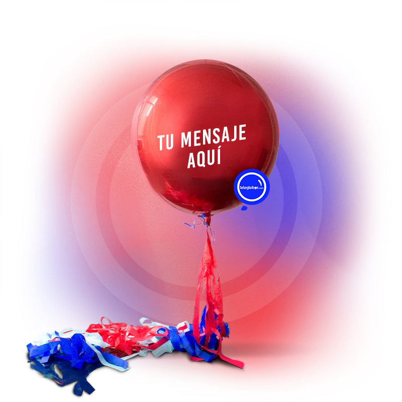 Orbz Rojo con helio personalizado en la ciduad de mexico globo con helio globos gigantes globos rojos envio a domicilio envio hoy mismo spiderman globo spiderman rojo y azul globo para hombre