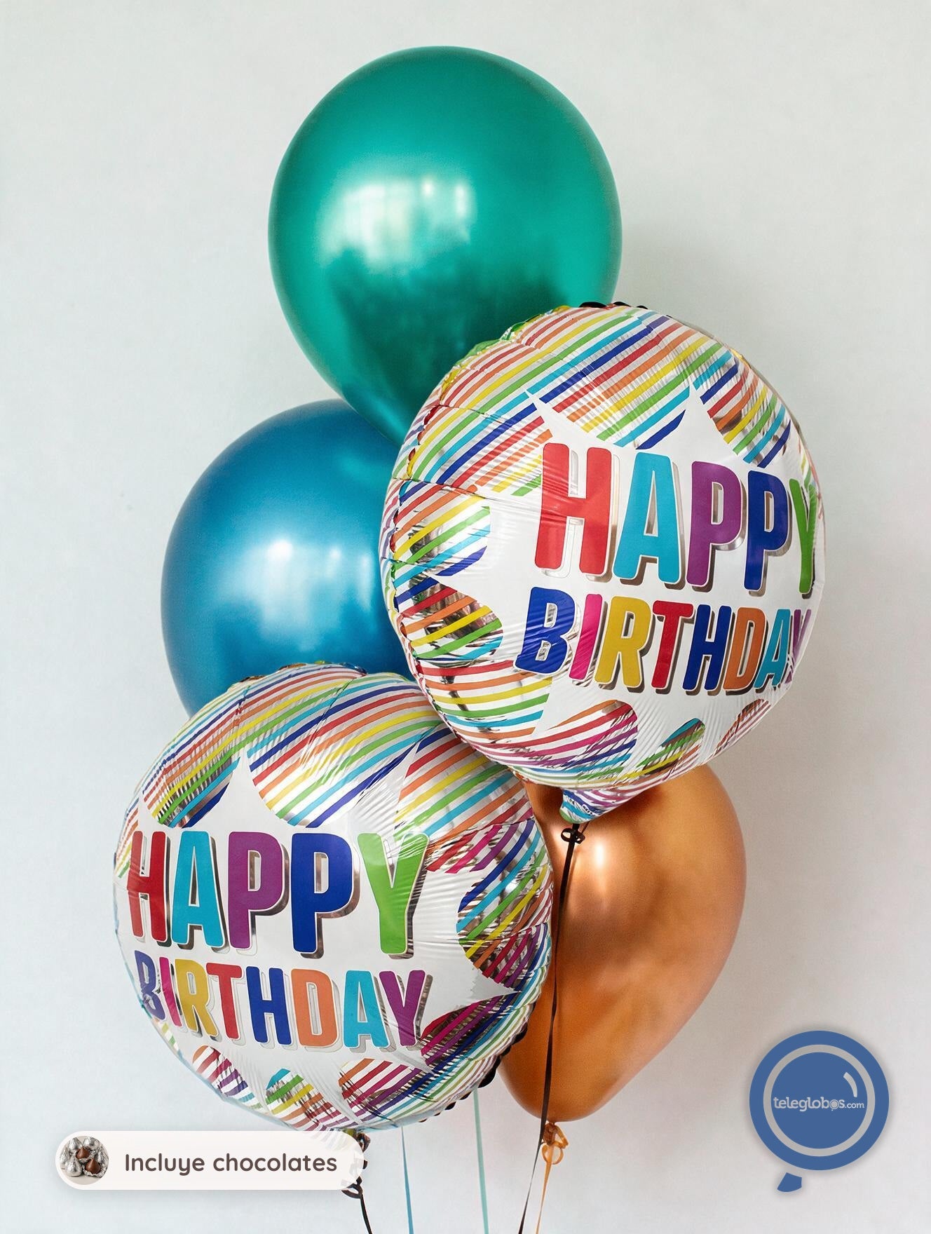 Bouquet de Cumpleaños -Explosión de Arcoiris-