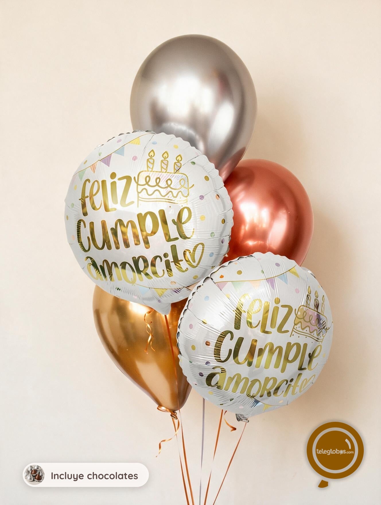 Bouquet de Cumpleaños -Rose Gold Birthday-