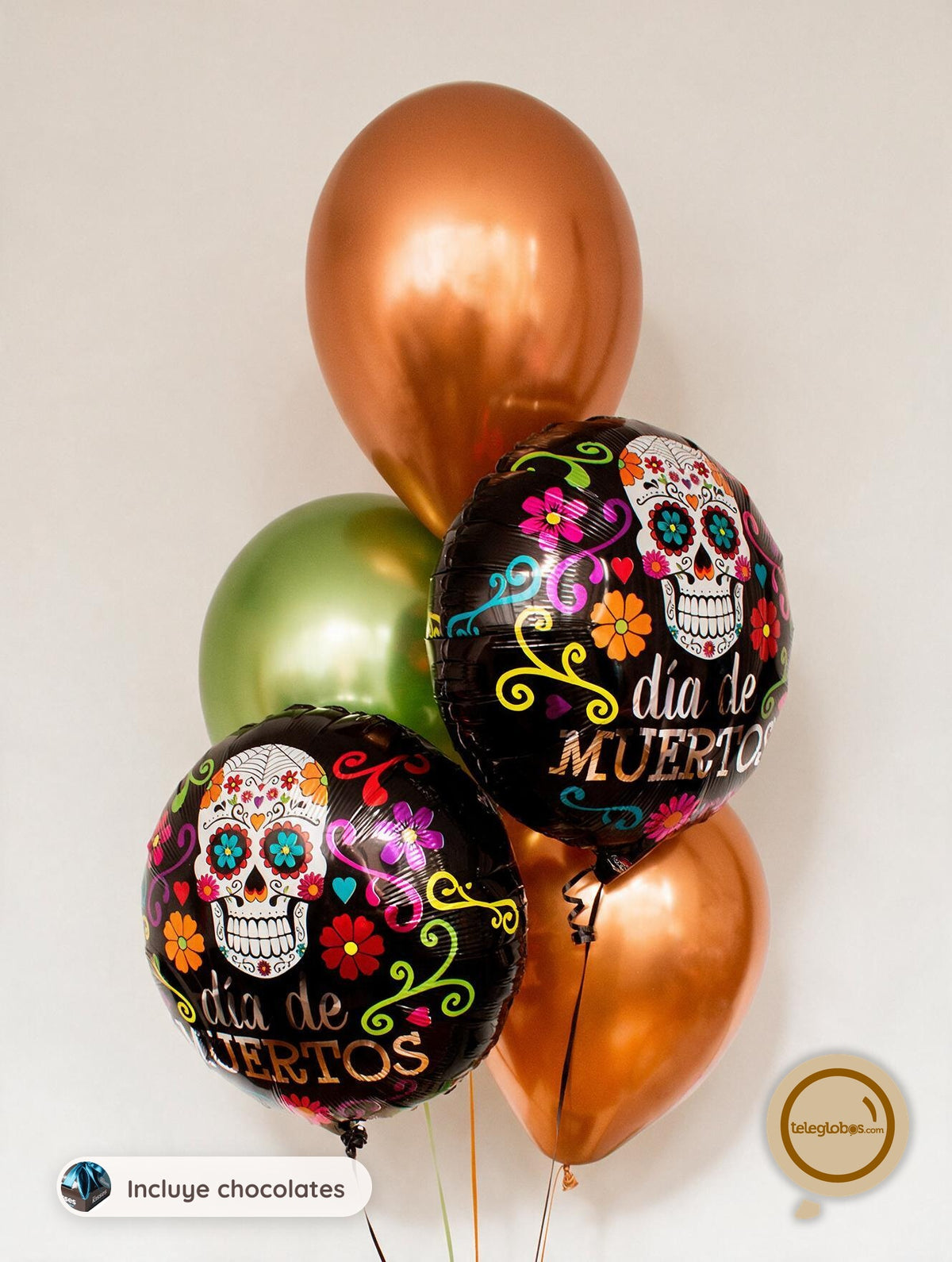 Bouquet de Globos - Día de Muertos -