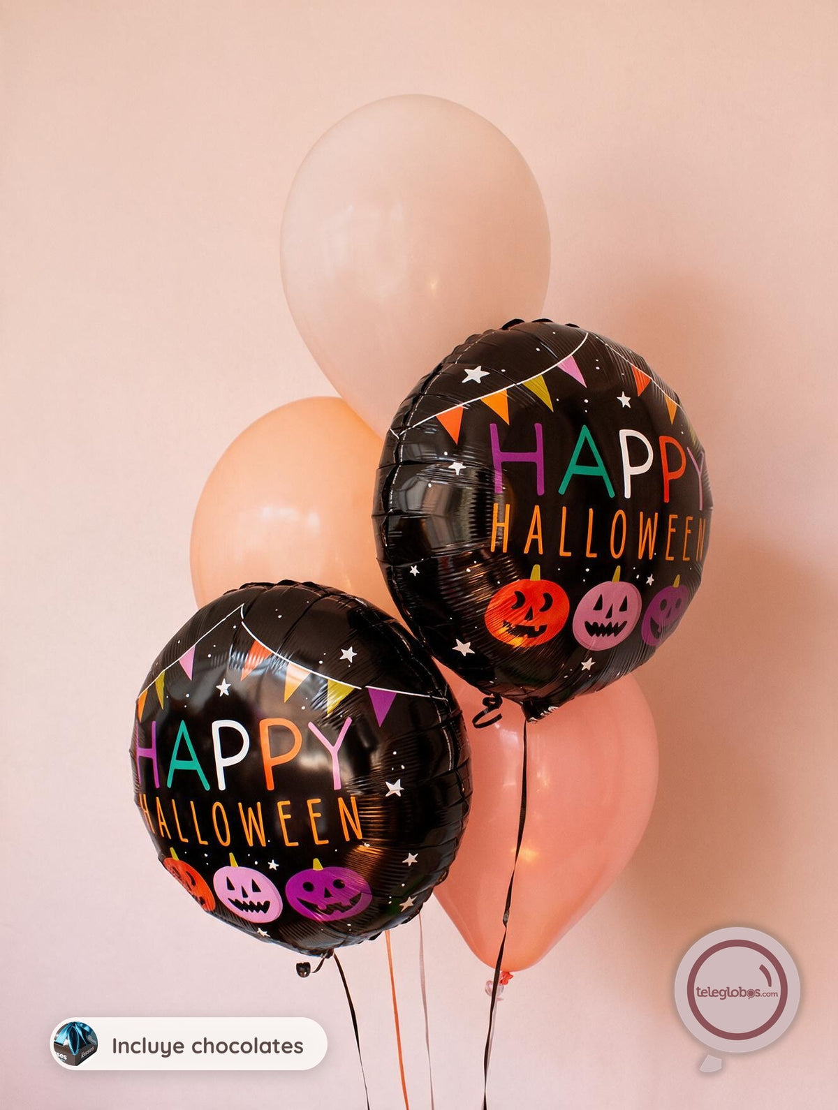 Bouquet de Globos para Halloween - Glamorous Pumpkins -