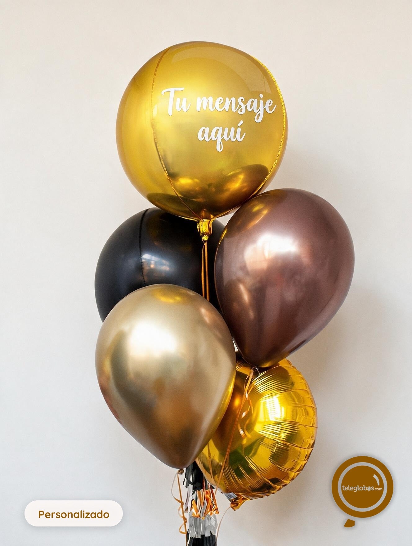 Bunch de Globos con Helio personalizado - Felicidades graduado -