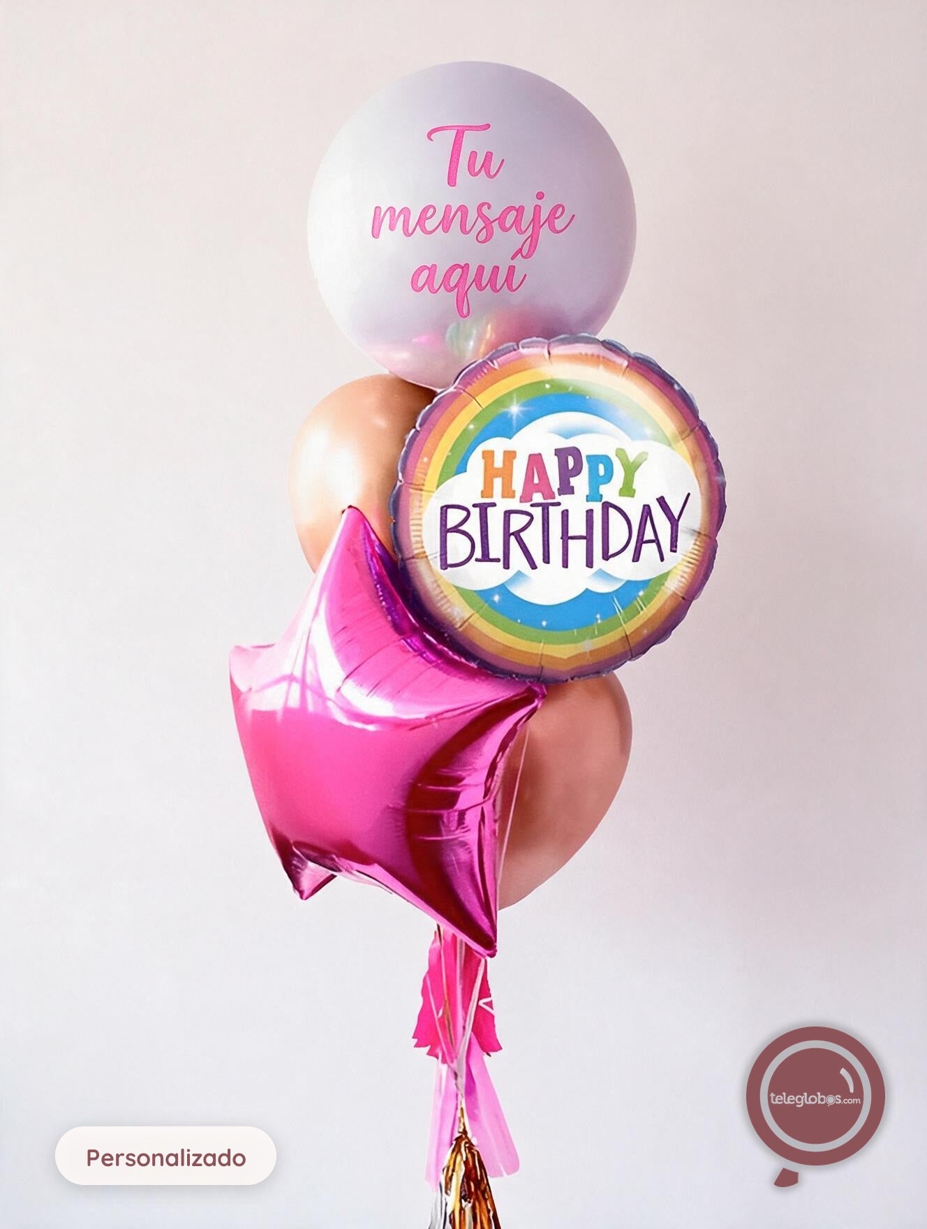 Bunch de globos con helio - Estrellas - personalizado