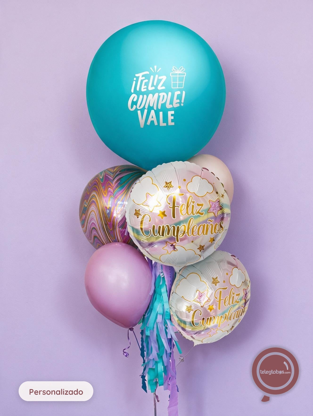 Bunch de Globos Inspira -Daisy Pastel Birthday-
