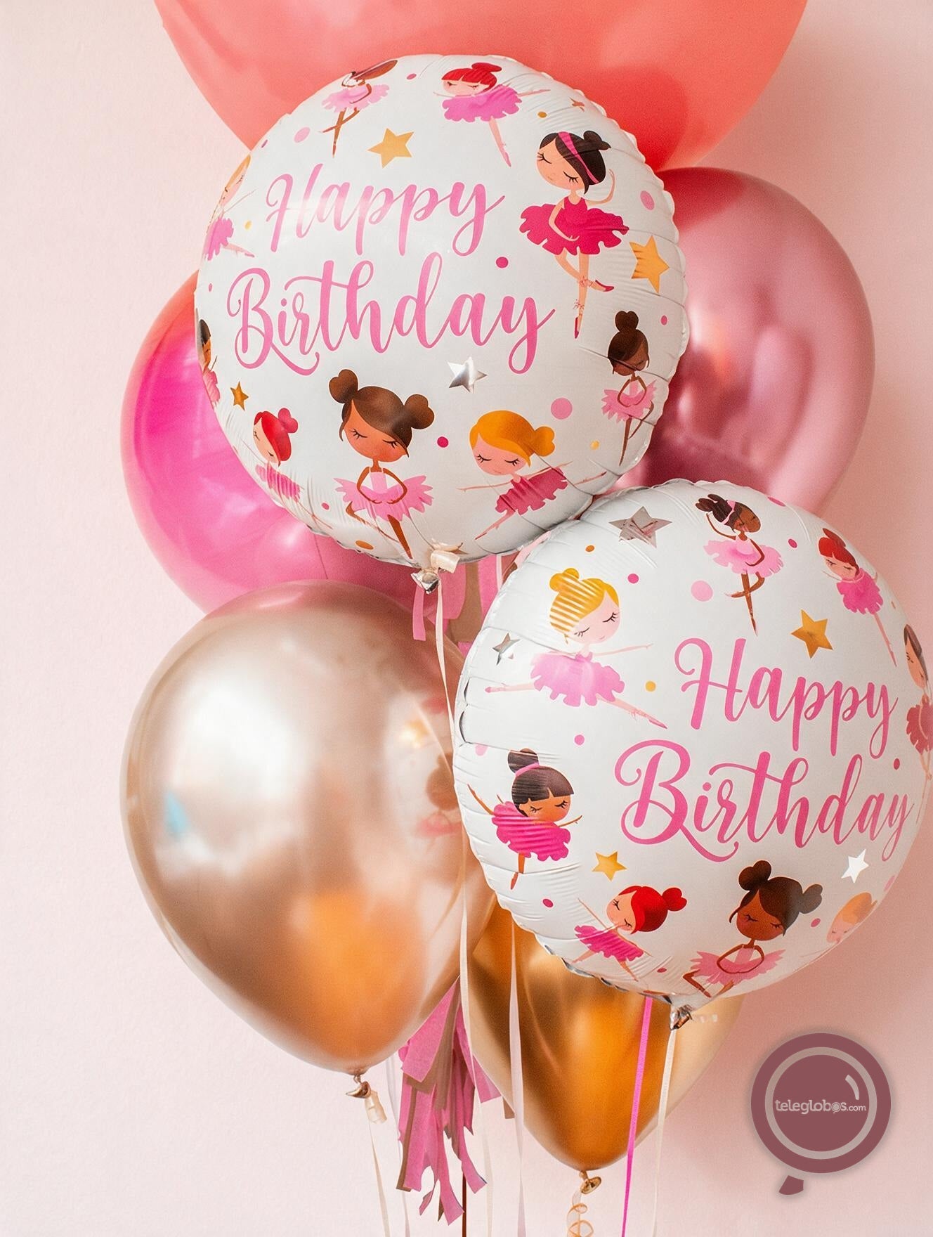 Bunch de Globos Inspira -Happy Birthday Ballet- - detalle