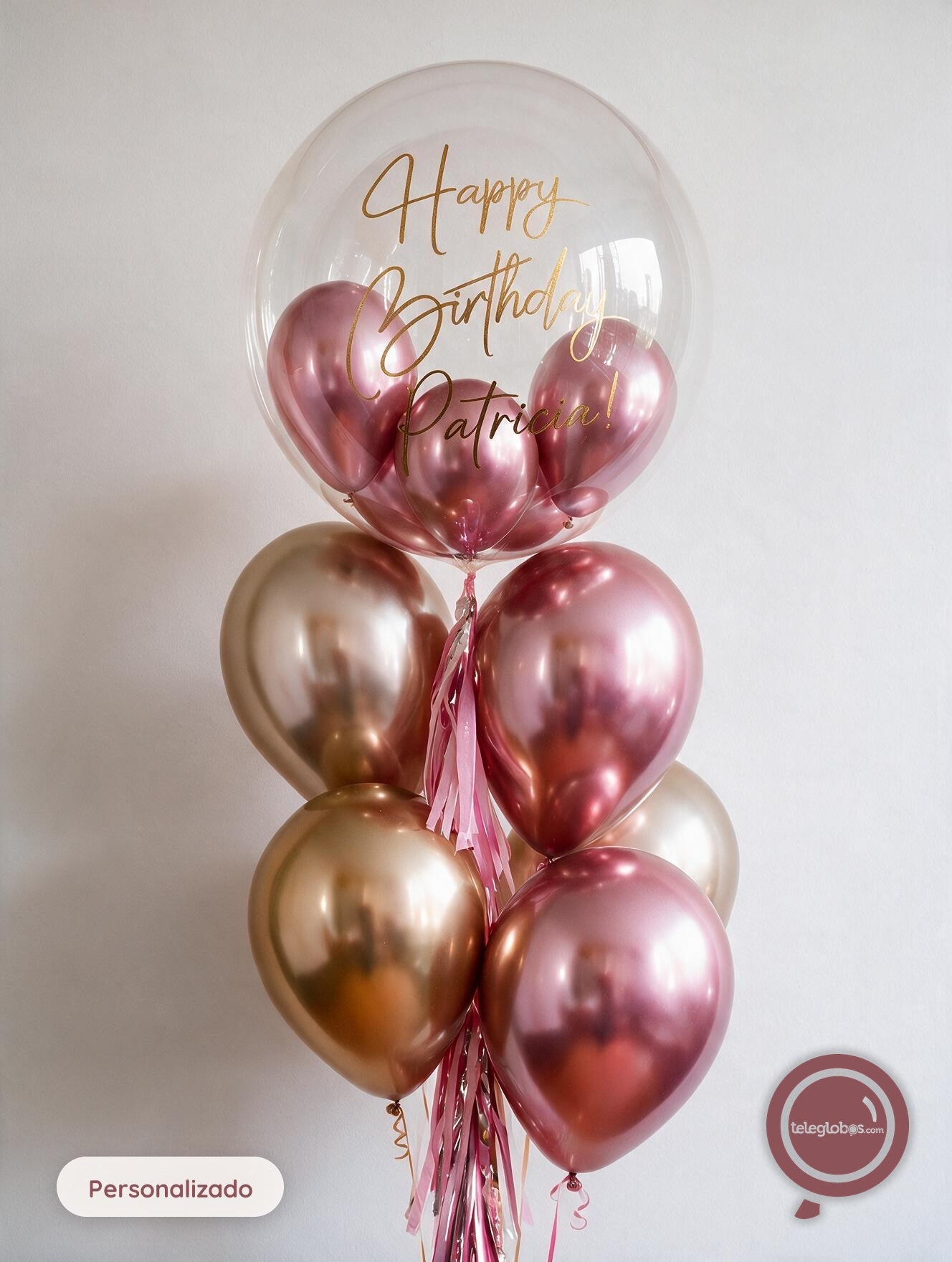 Bunch Rosa & Oro - Burbuja con Mini Cromos
