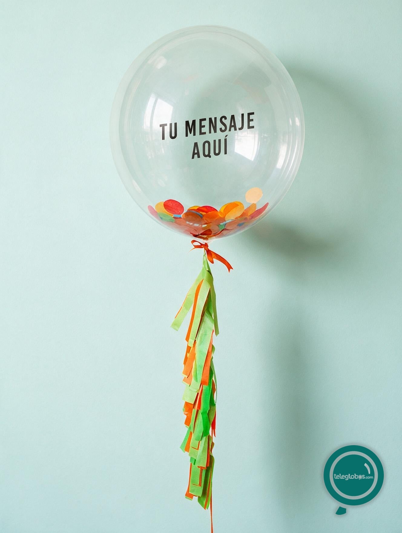 Burbuja con helio personalizada Feliz Cumpleanos