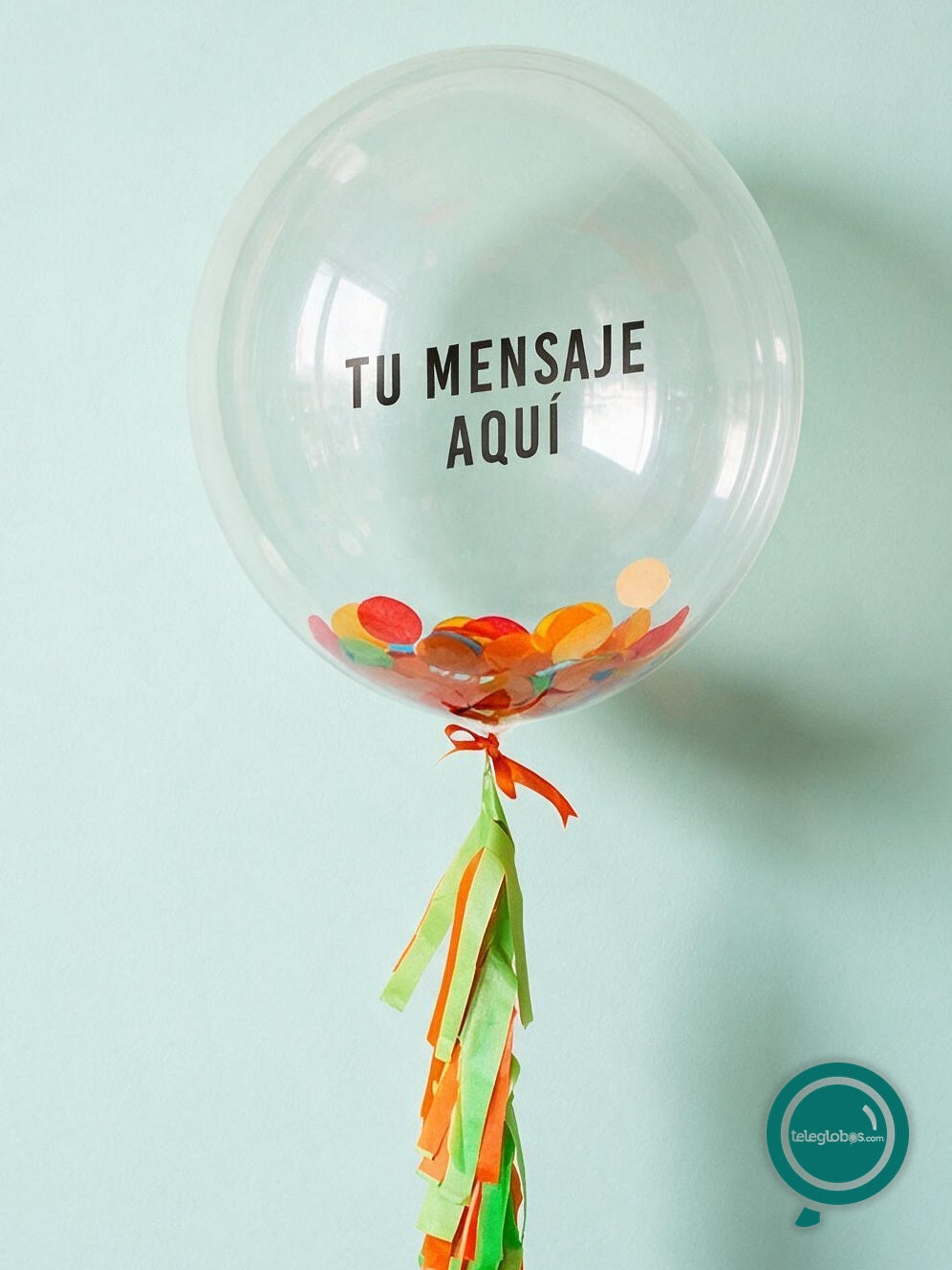 Burbuja con helio personalizada Feliz Cumpleanos