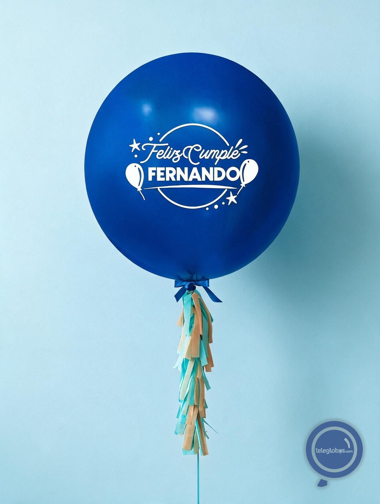 Globo Personalizado de 24" Fashion Azul Rey - detalle