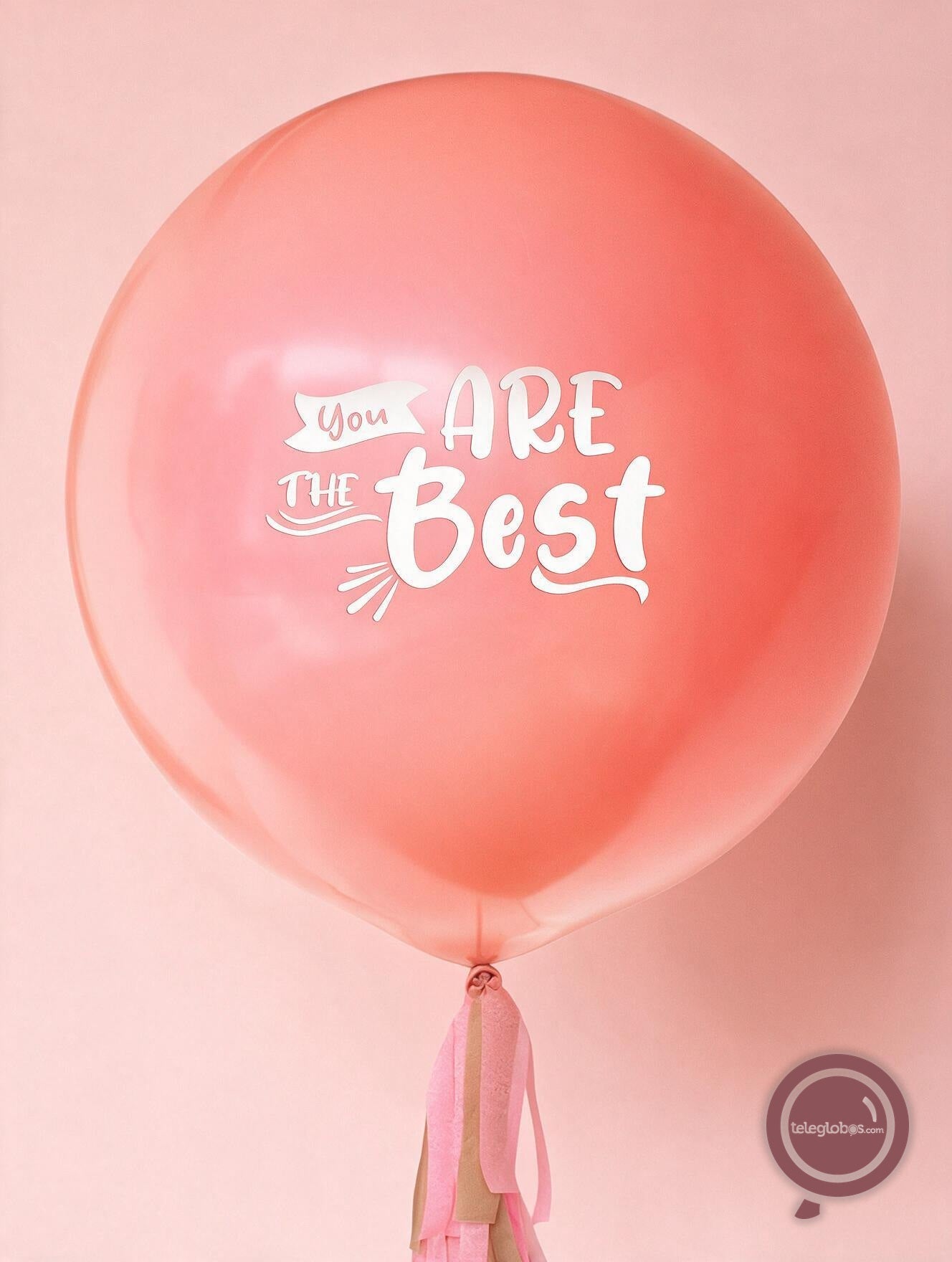 Globo Personalizado de 24" Pastel Mate Rosado - detalle