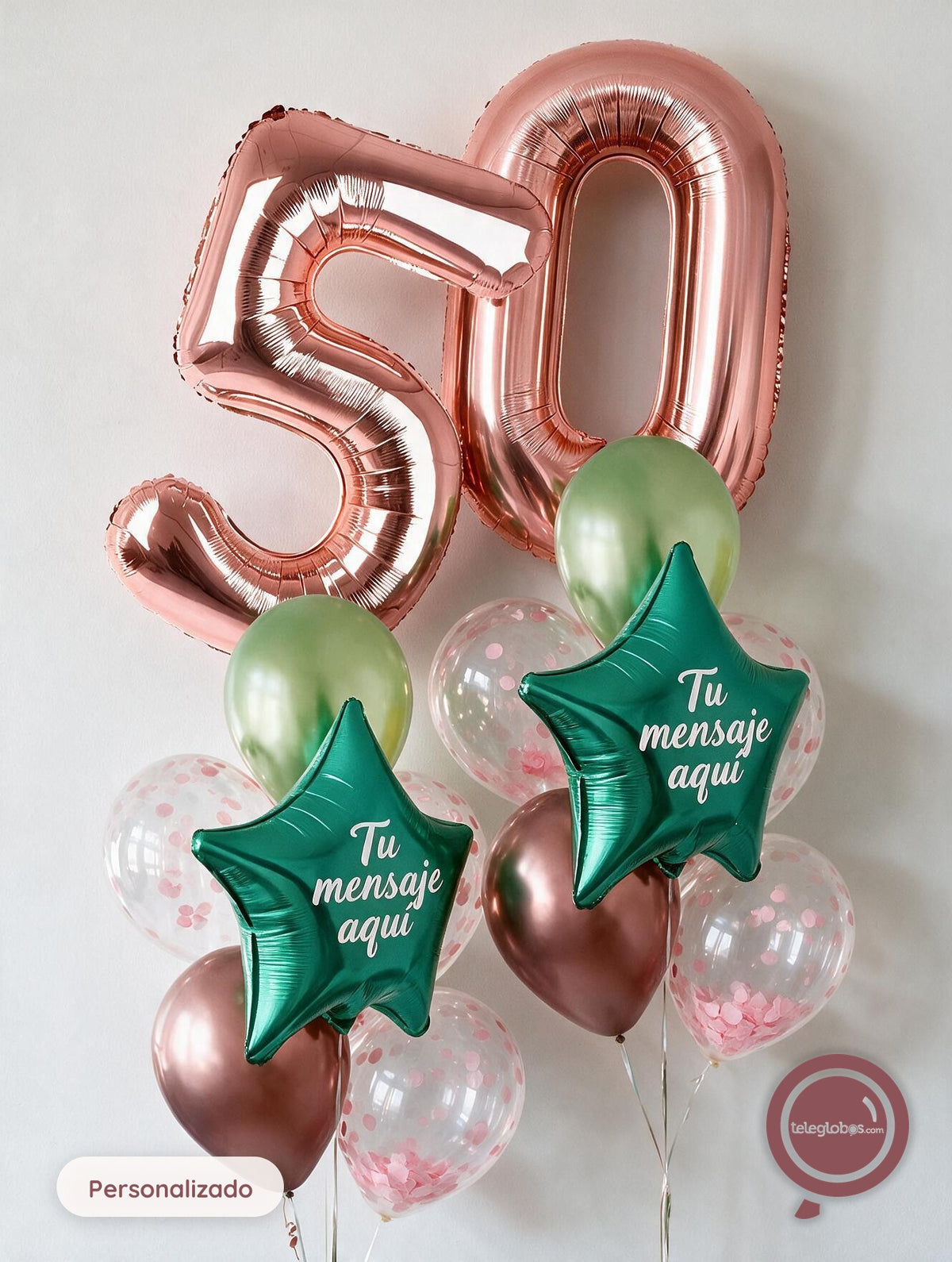 Kit Celebra -Confetti Star- Globos de Helio