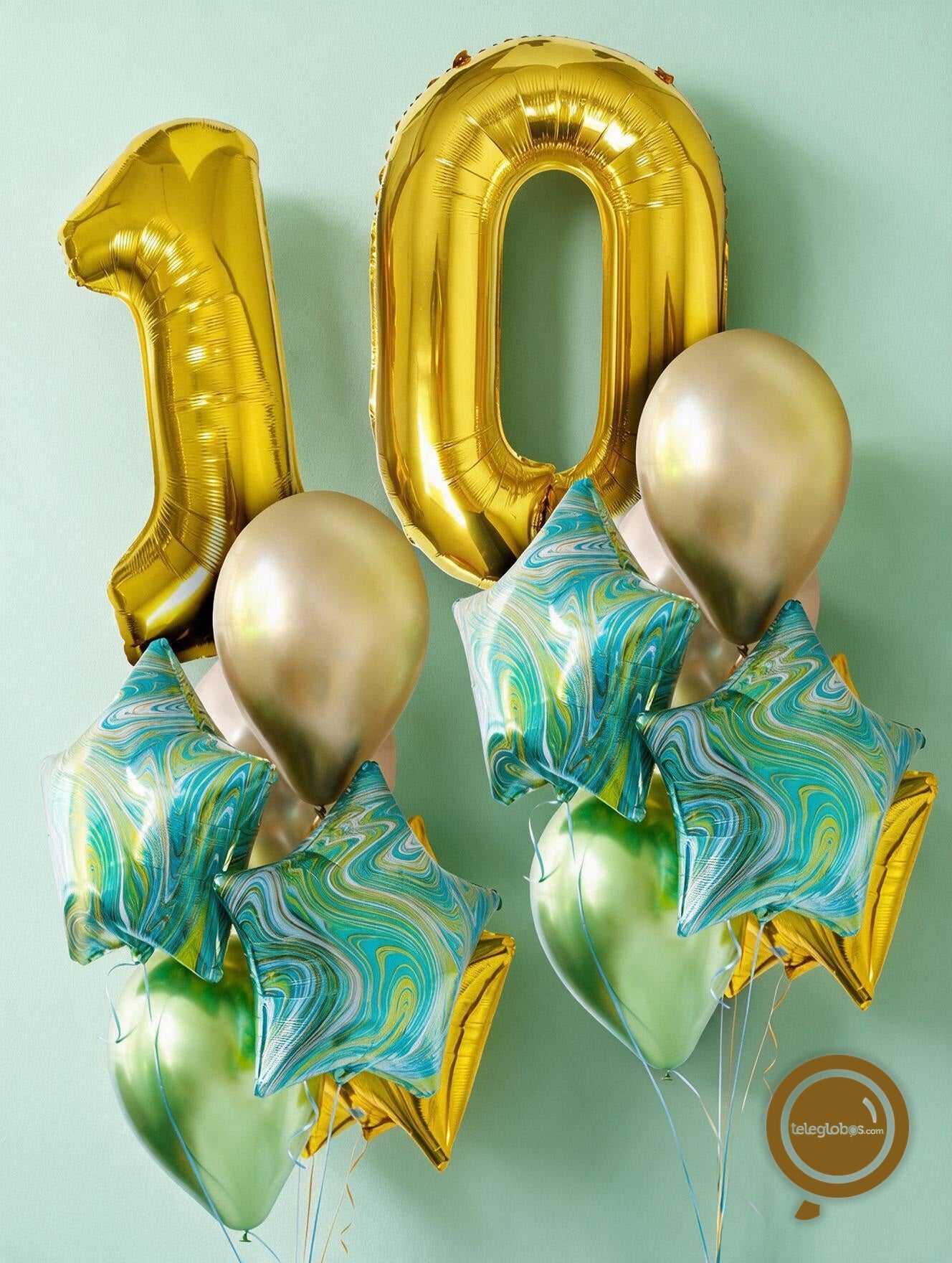 Kit Celebra -Estrellas Mix- con Globos de Helio
