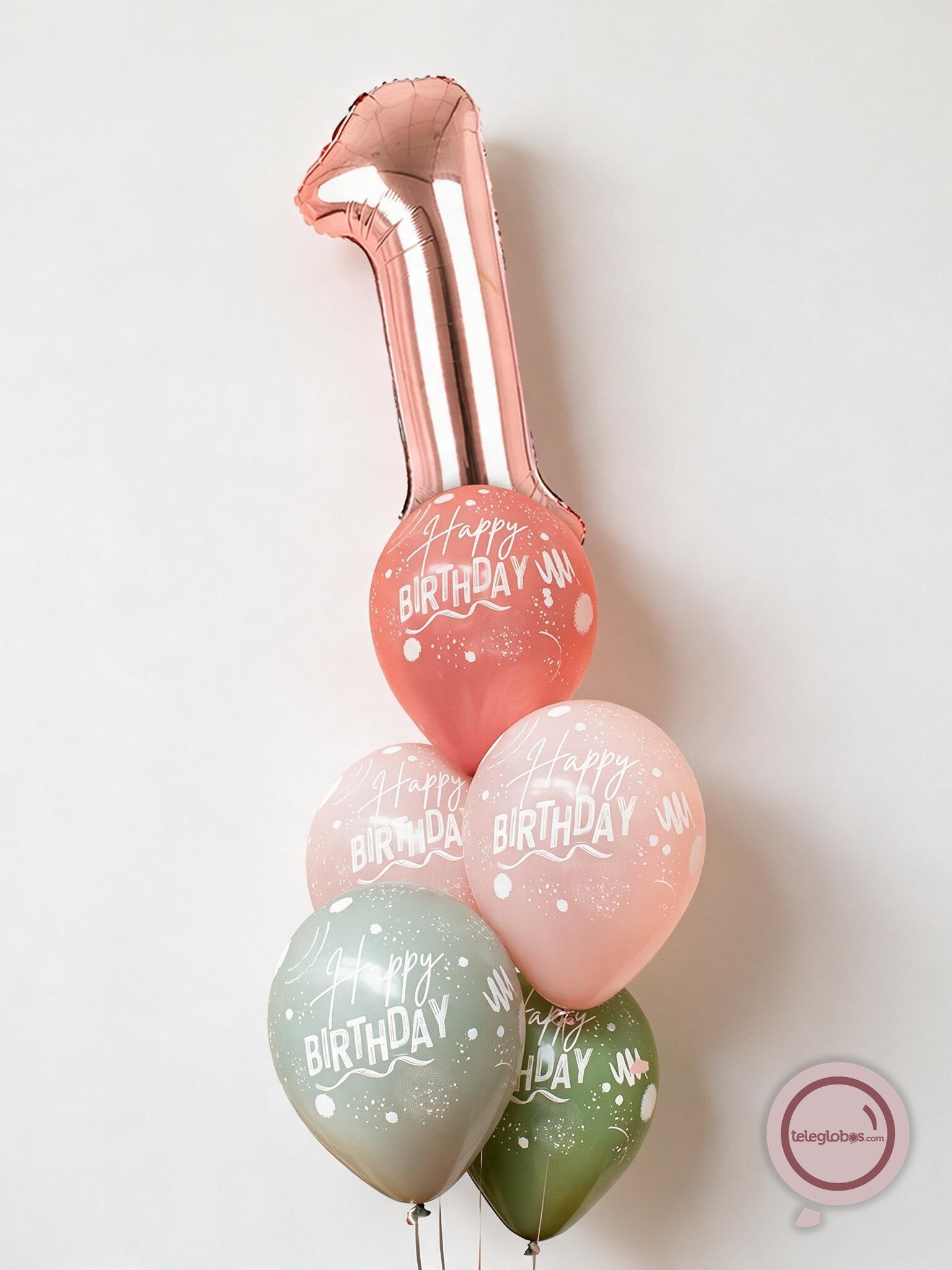 Kit Celebra Happy Birthday Pastel Dusk con Globos de Helio