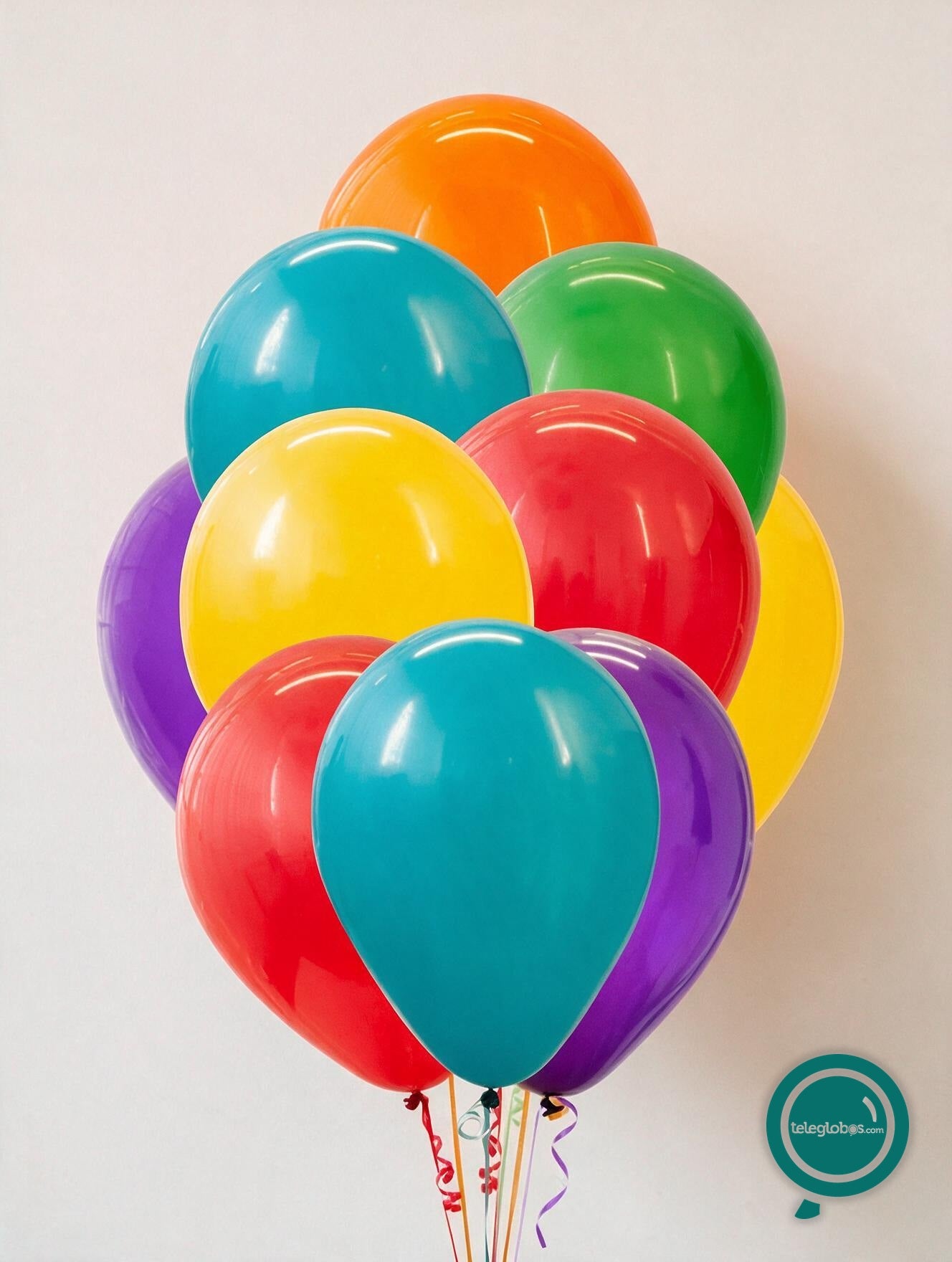 10 Globos de látex unicolor inflados con helio 12 Pulgadas