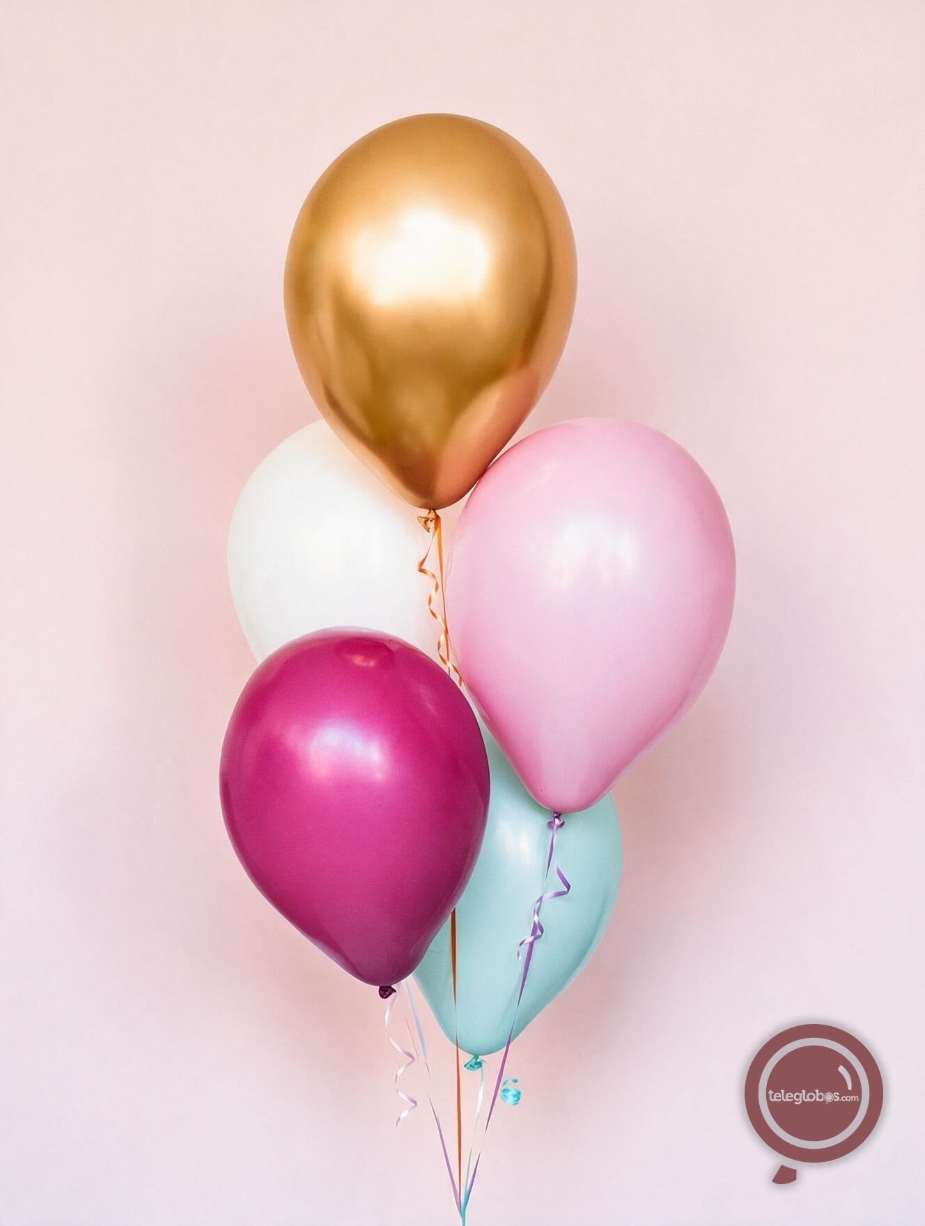 Torre de 5 Globos de Látex Pastel Multicolor