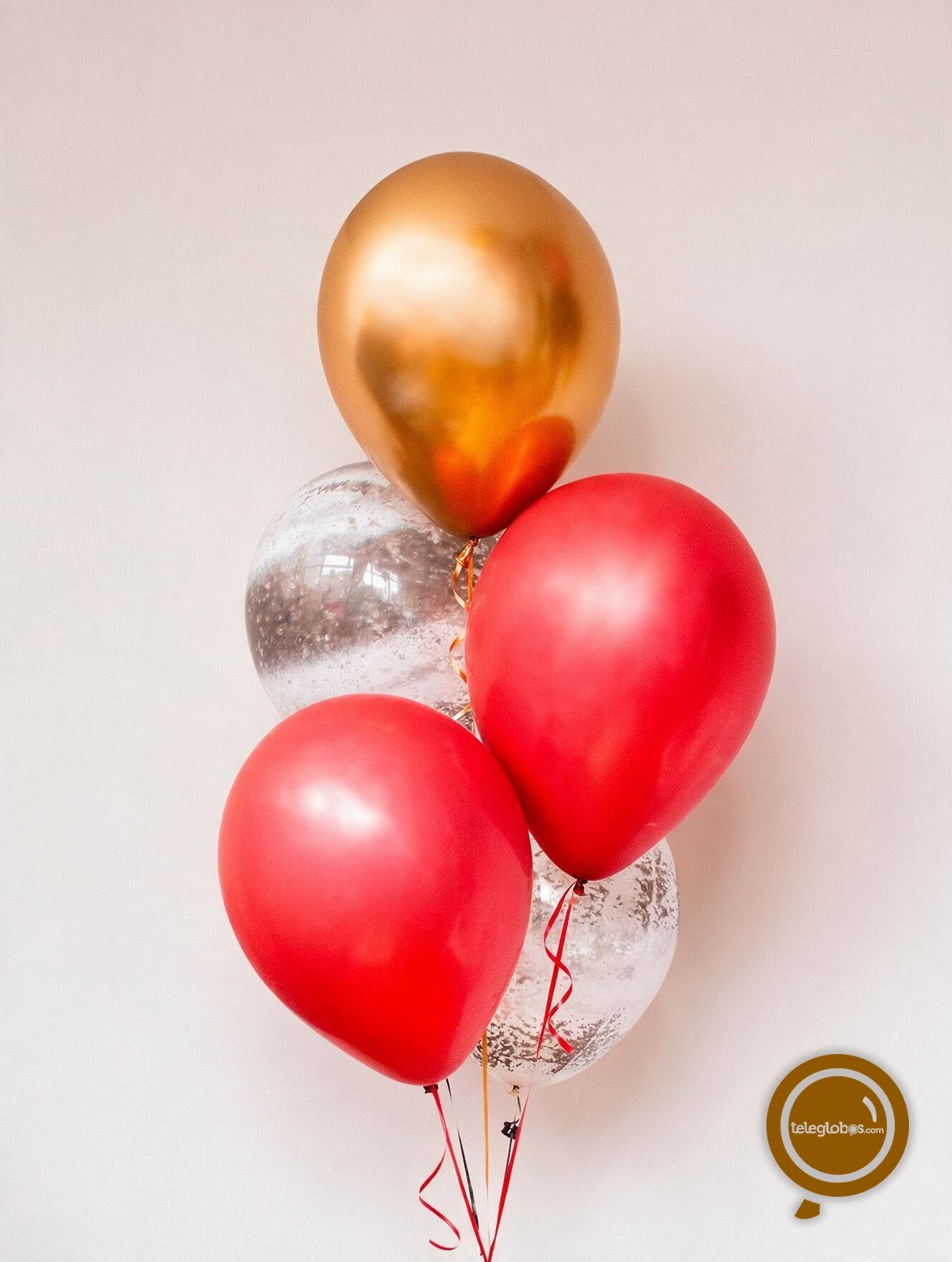 Torre de 5 Globos de Látex Red and Black