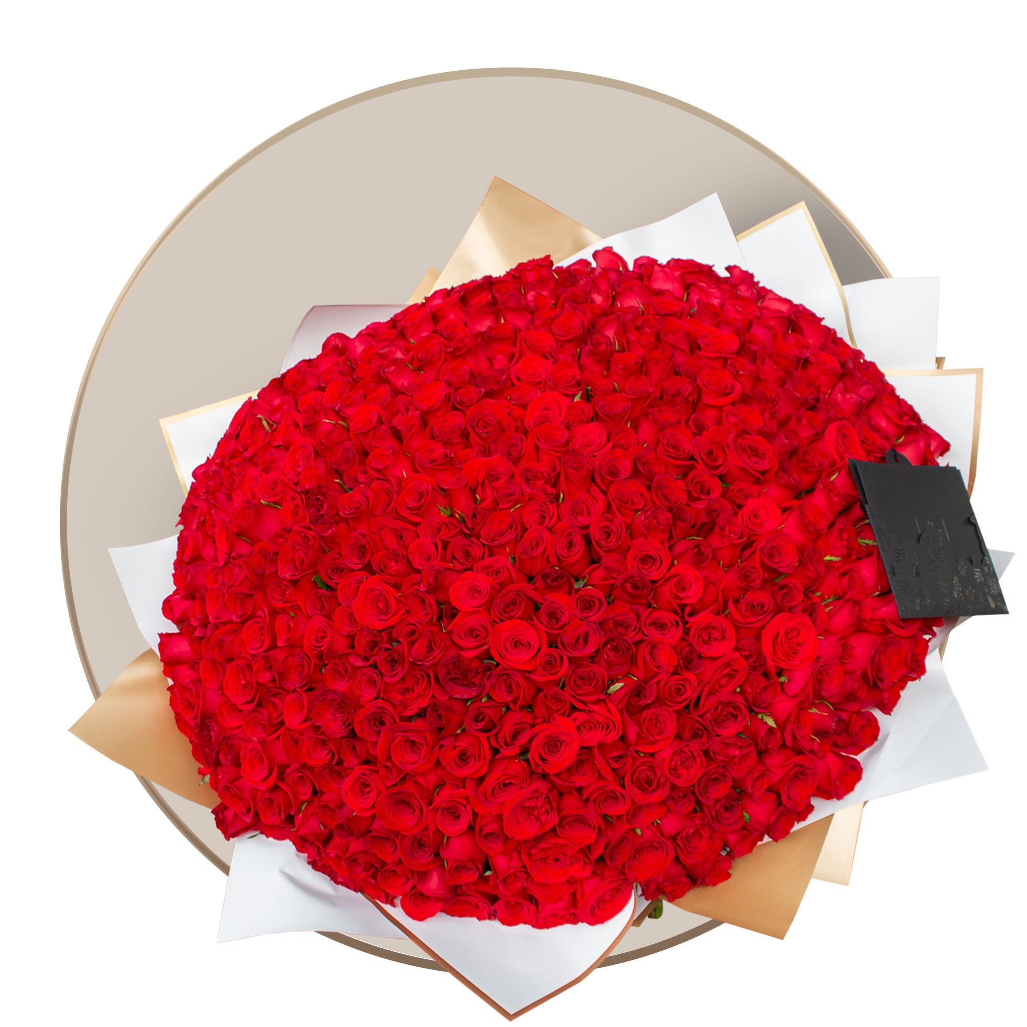 24, 50, 100, 150 o 500 Rosas Rojas en Ramillete