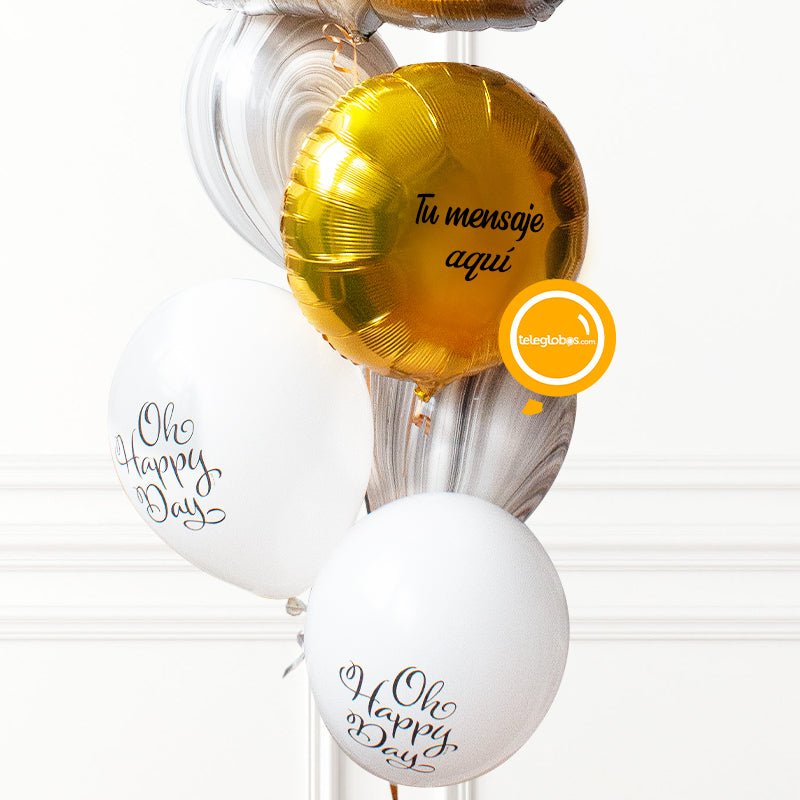 Bunch de globos personalizado - Tarro de Cerveza- | Globos y Regalos Teleglobos.com.mx.