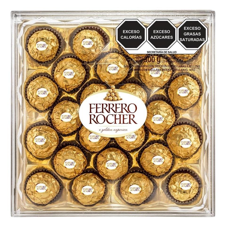 Ferrero Rocher 24 unids. 300g | Globos y Regalos Teleglobos.com.mx.
