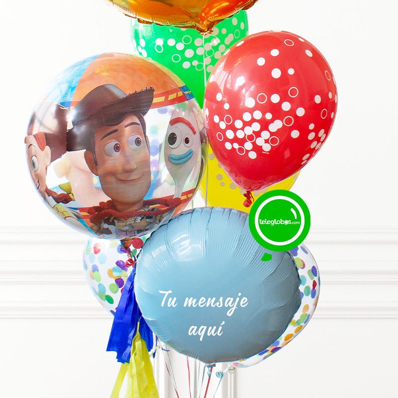 Kit de Globos con Número - Toy Story - Personalizado con helio. | Globos y Regalos Teleglobos.com.mx.